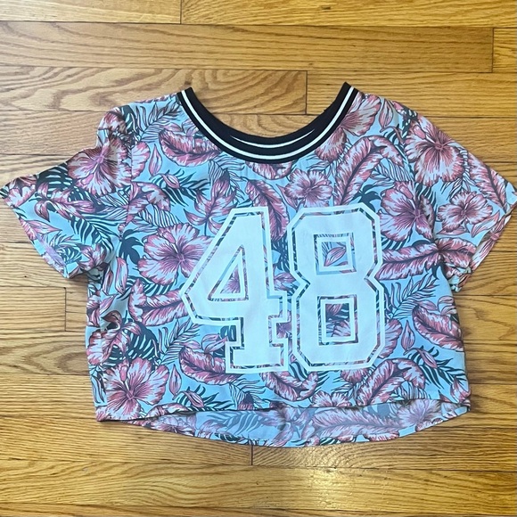 Divided by H&M Activewear Top /Skirt Women’s Multicolor Floral Set Top 6 Skirt 8 - Picture 3 of 10